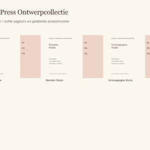 Productcover van WordPress Ontwerpcollectie; ontwerpvoorbeeld.