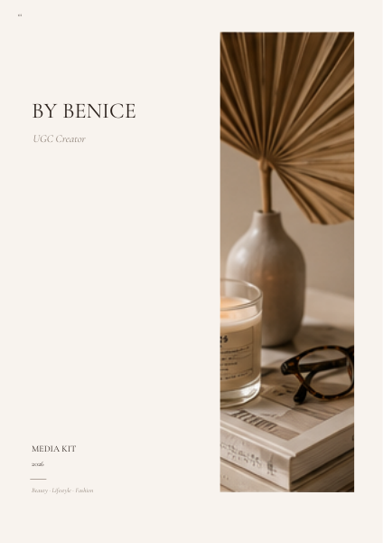 Cover van de UGC Media Kit Quiet Luxury.