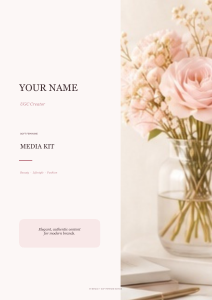 Cover van de UGC Media Kit Soft Feminine.