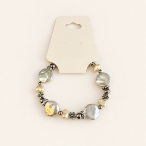 By Benice – Parel-look hartjes en bloemen