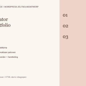 Productcover van Creator Portfolio; ontwerpvoorbeeld.